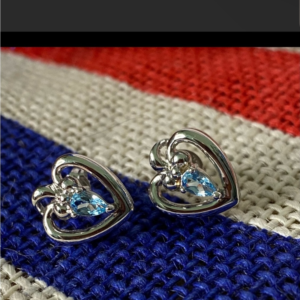 Pear Shaped Topaz Earrings